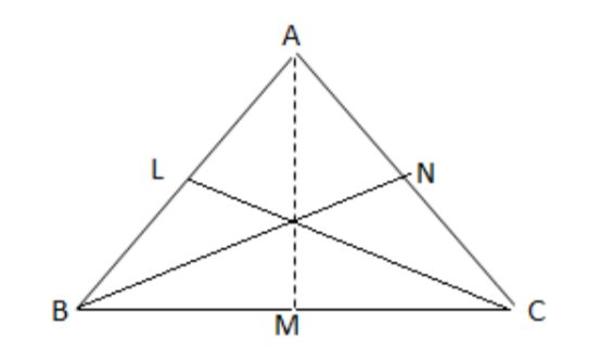 Solved In Triangle Abc The Midpoints Of The