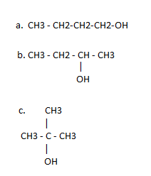 what are structures and names of c4h10o